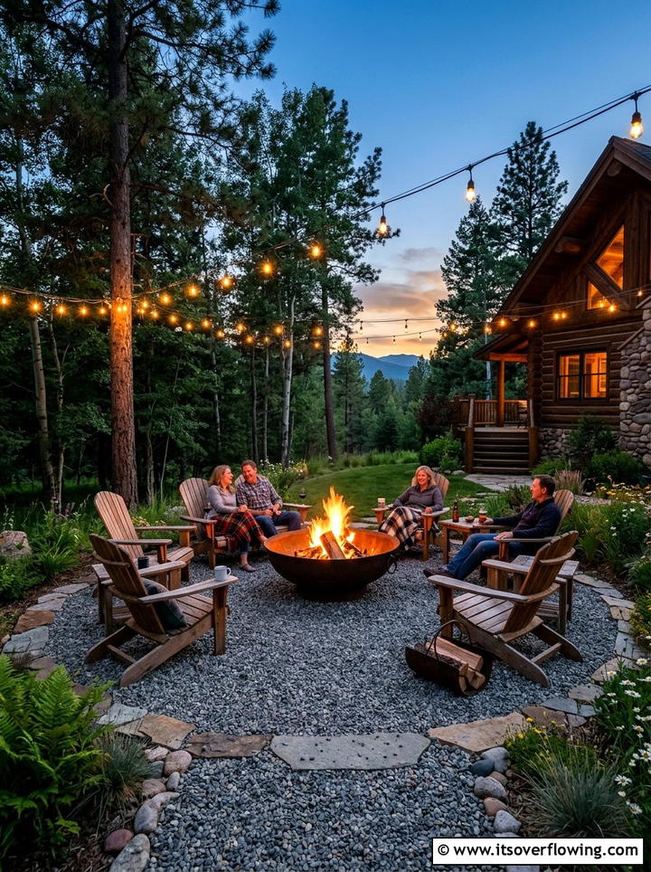 Gravel Fire Pit Area - 25 garden ideas with gravel