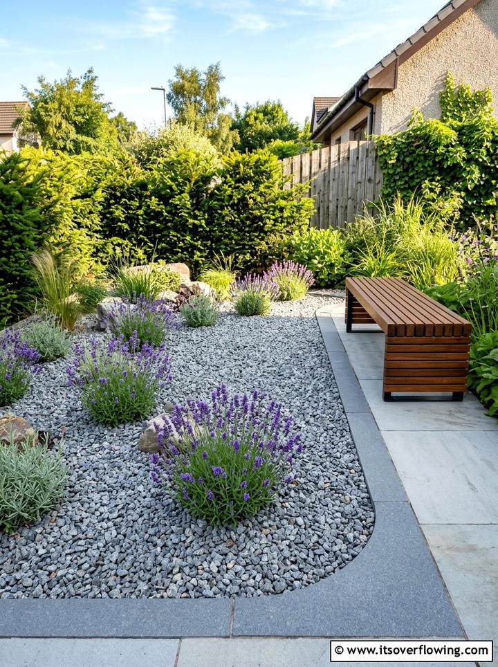 Gravel Garden - 25 garden ideas low maintenance