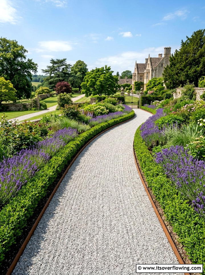 Gravel Garden Path - 25 garden decor ideas for large gardens
