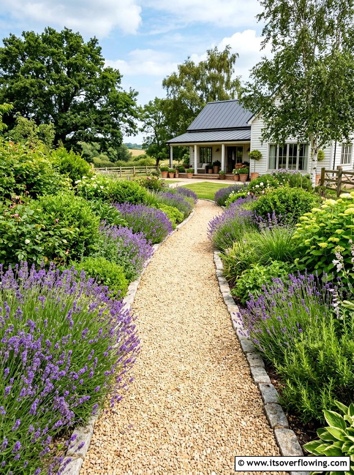 Gravel Garden Path - 25 garden ideas for narrow yards
