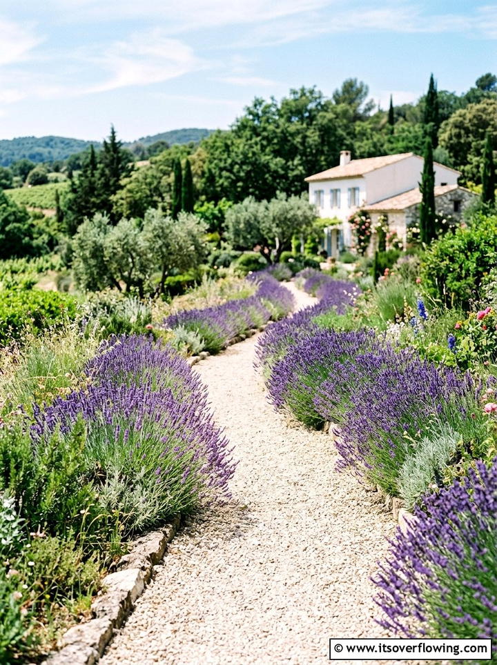 Gravel Garden Path Lavender - 25 garden design ideas for farmhouse landscapes