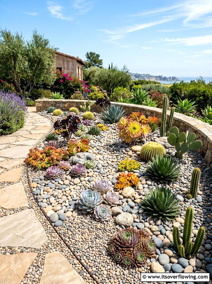 Gravel Garden With Succulents - 25 backyard decorating ideas with gravel zones