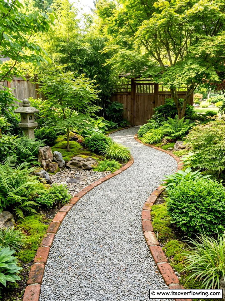 Gravel Path - 25 small garden ideas for backyard