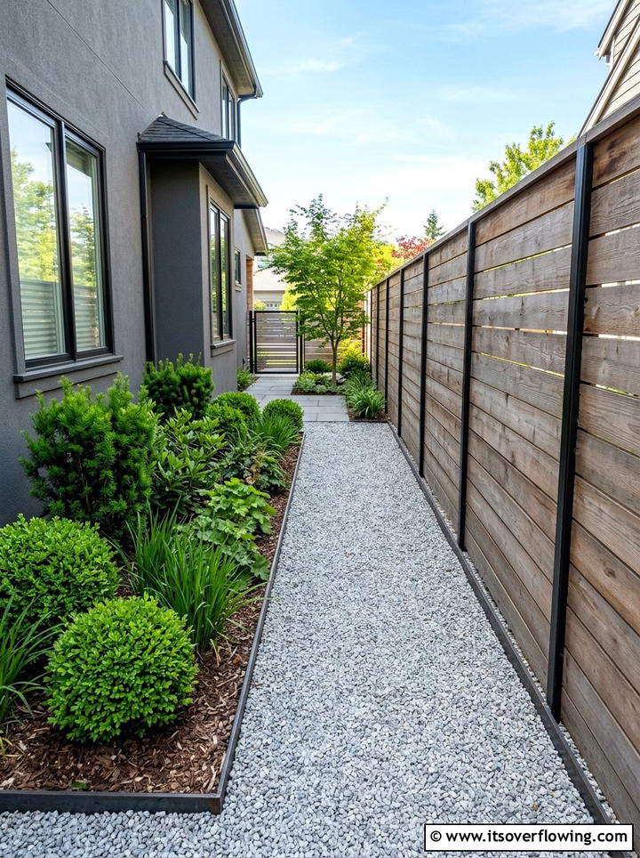 Gravel Path - 25 creative garden ideas for side yards