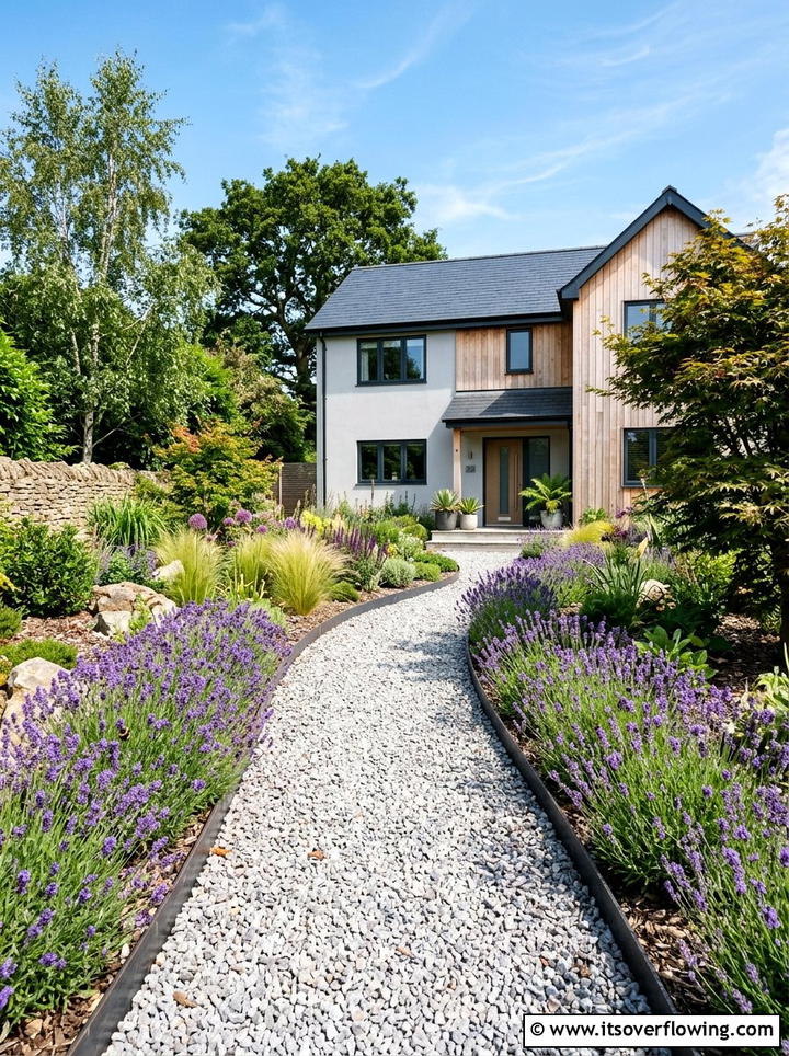 Gravel Path - 25 garden decor ideas for front yards