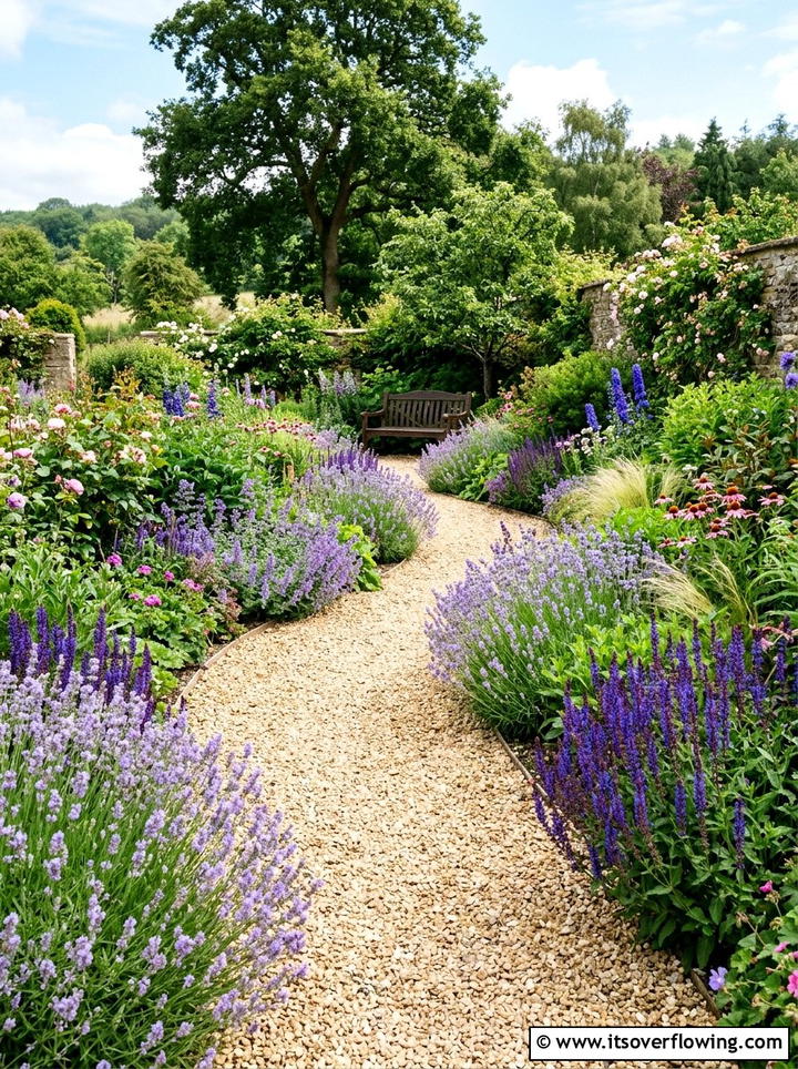 Gravel Path - 25 garden ideas for farmhouse homes
