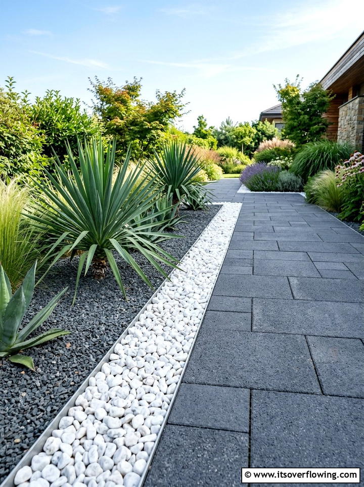 Gravel Path Border - 25 garden design ideas for modern landscapes
