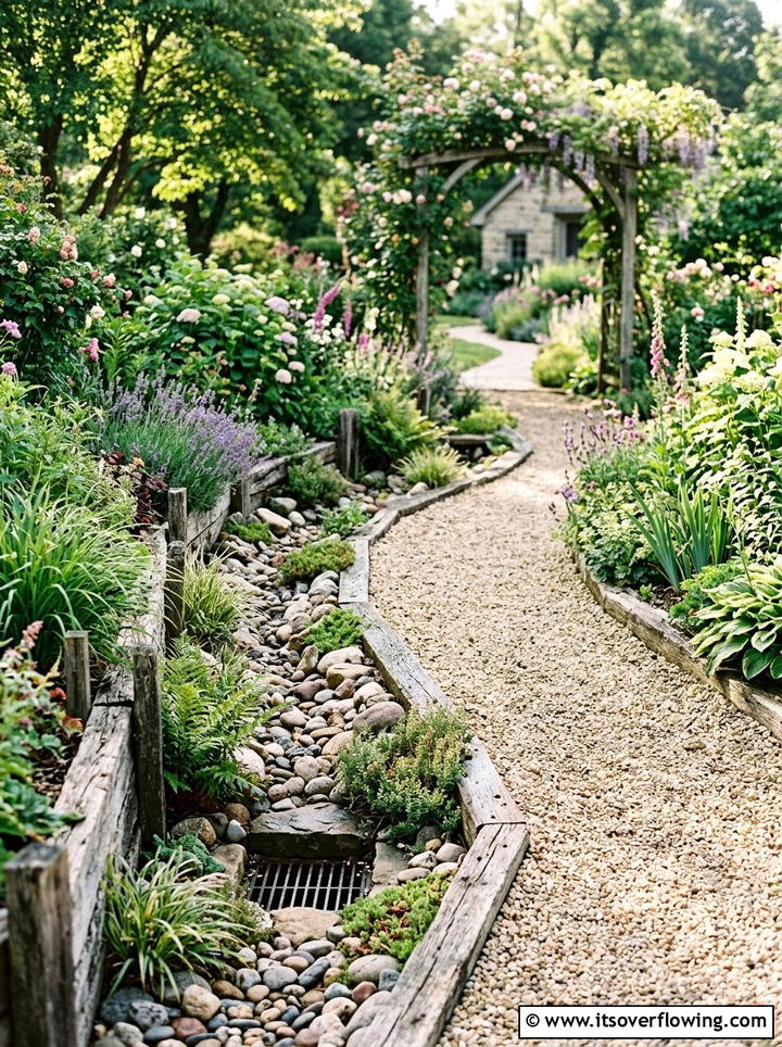 Gravel Path Drainage - 25 backyard ideas with drainage solutions