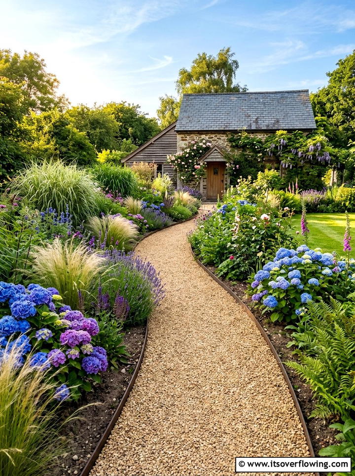 Gravel Path Installation - 25 garden ideas for spring