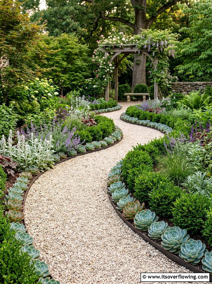 Gravel Path Landscaping - 25 garden design ideas with low water plants