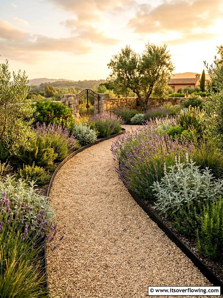 Gravel Path Metal Edging - 25 garden design ideas with pathways