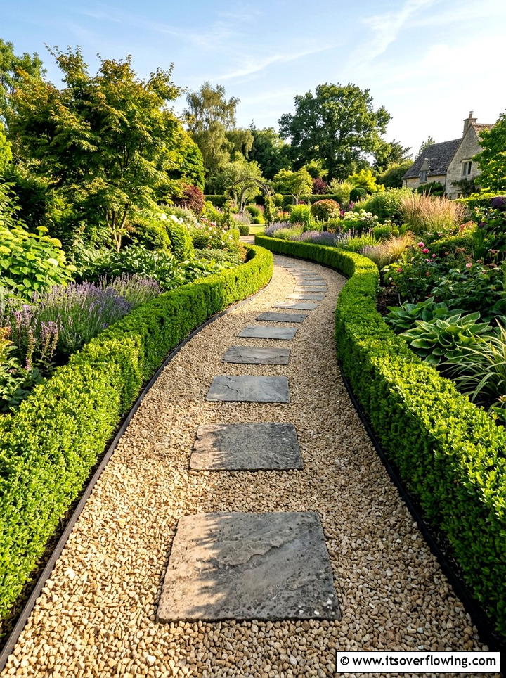 Gravel Path Walkway - 25 garden design ideas for suburban backyards