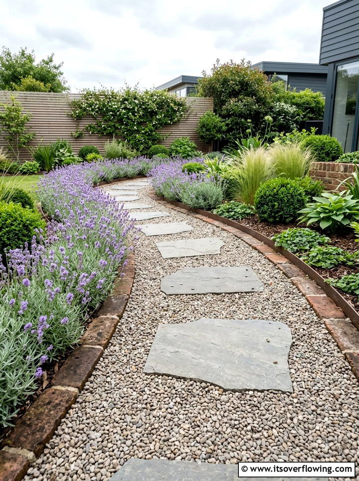 Gravel Pathway Border - 25 small garden ideas for quick makeover