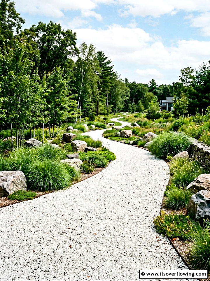 Gravel Pathway Patterns - 25 creative garden ideas with modern landscape lines