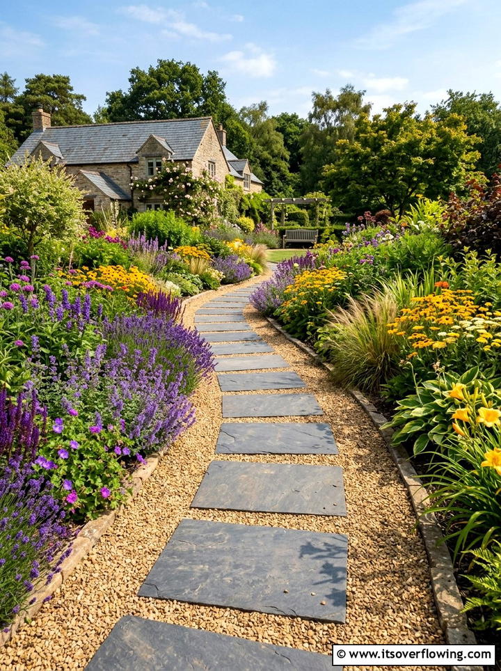 Gravel Pathway With Pavers - 25 backyard decorating ideas with gravel zones