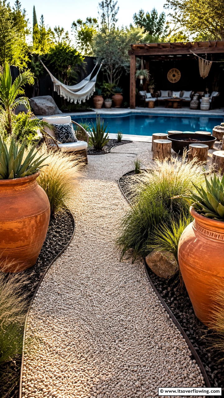 Gravel Pathways for a Casual Look - 20 Pool Walkway Ideas for a Stunning Backyard