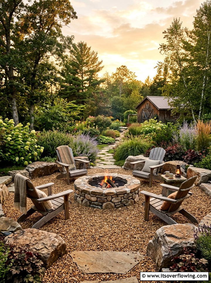 Gravel Patio - 25 backyard ideas for low upkeep