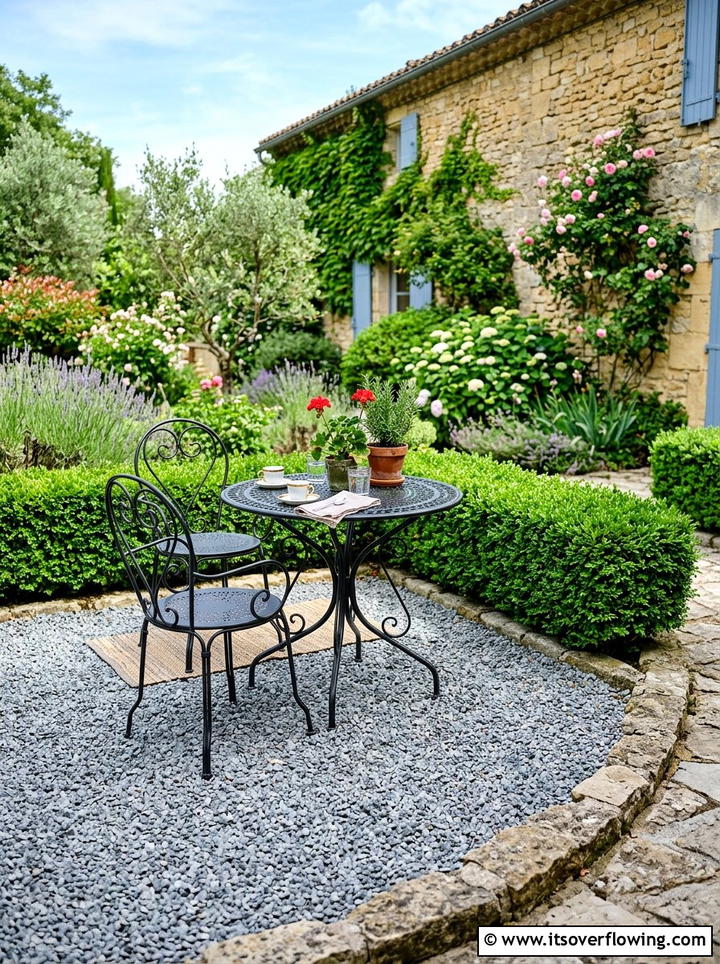 Gravel Patio - 25 backyard ideas for relaxing