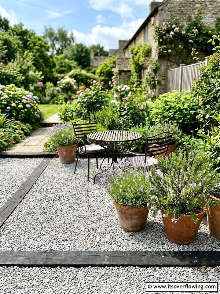 Gravel Patio - 25 cheap garden ideas for small spaces