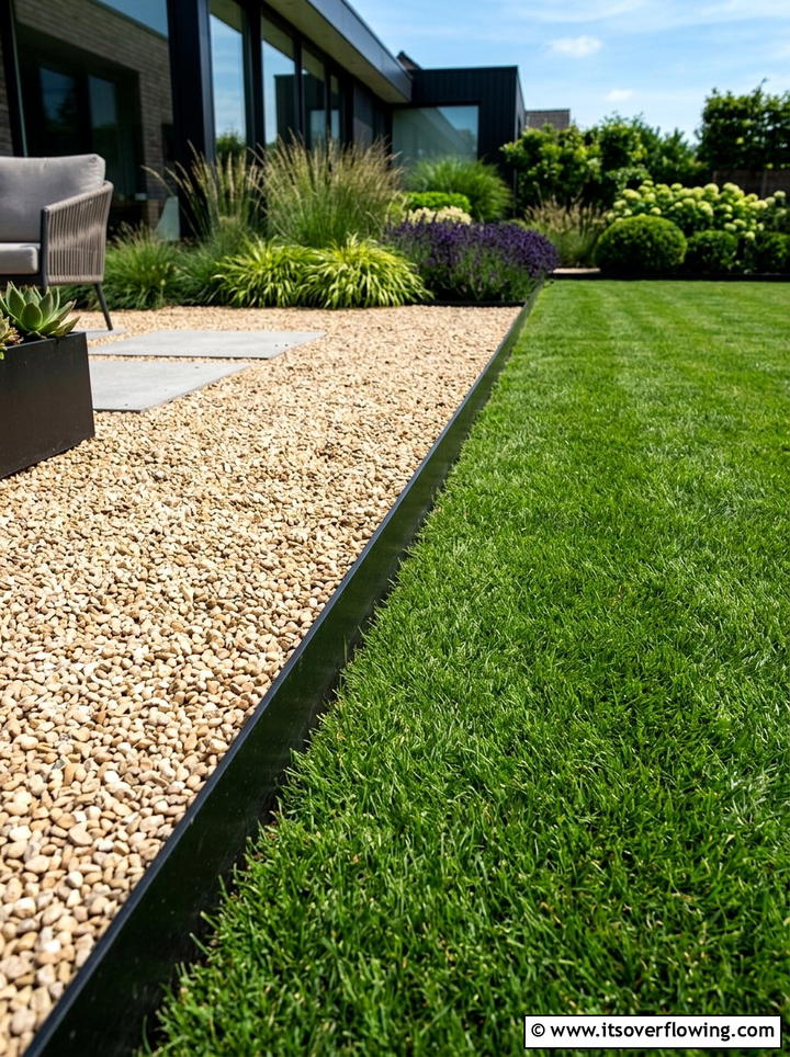 Gravel Patio Edging - 25 backyard ideas with gravel patio