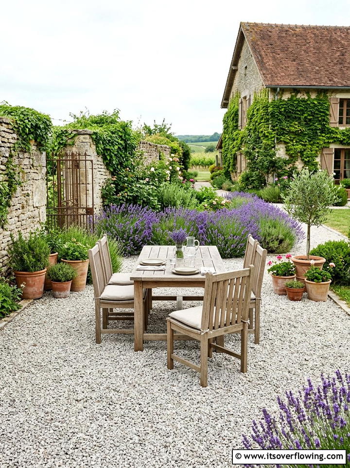 Gravel Seating Area - 25 backyard ideas with seating area