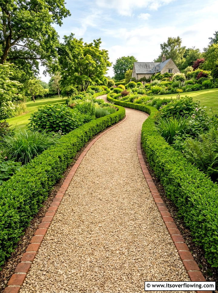 Gravel Walkway - 25 garden ideas for sloped yards