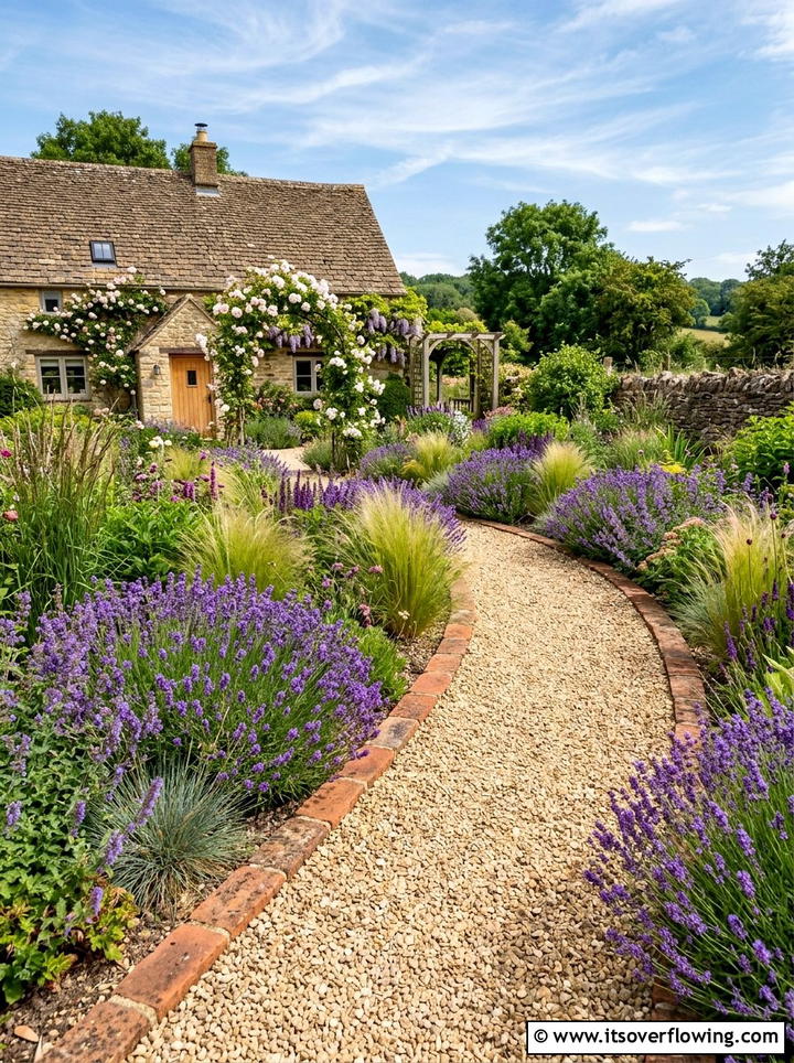Gravel garden walkway - 25 garden ideas for english style