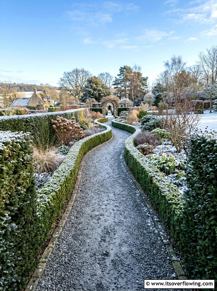 Gravel garden walkways - 25 creative garden ideas for winter interest