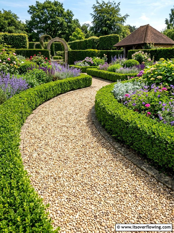 Gravel path texture - 25 creative garden ideas with sensory planting