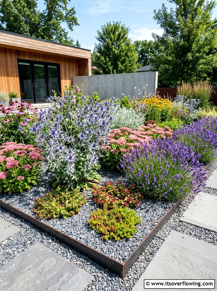 Gravel pollinator garden - 25 creative garden ideas with pollinator beds