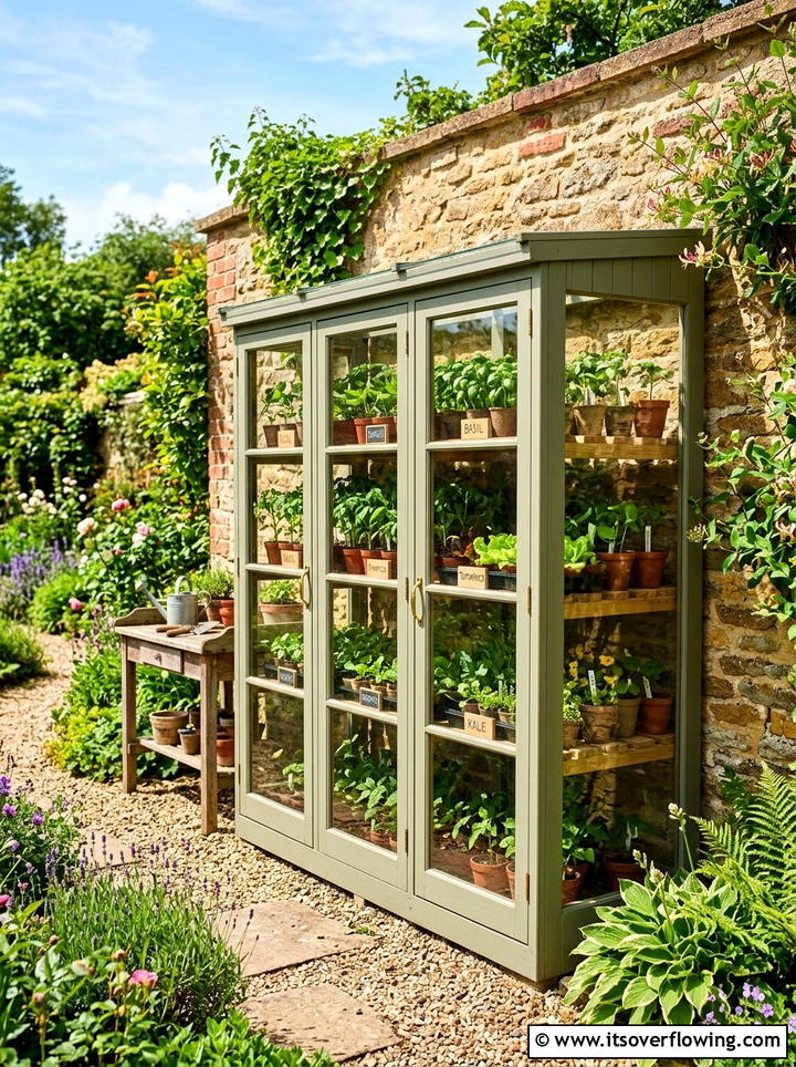Greenhouse Cabinet - 25 garden ideas diy