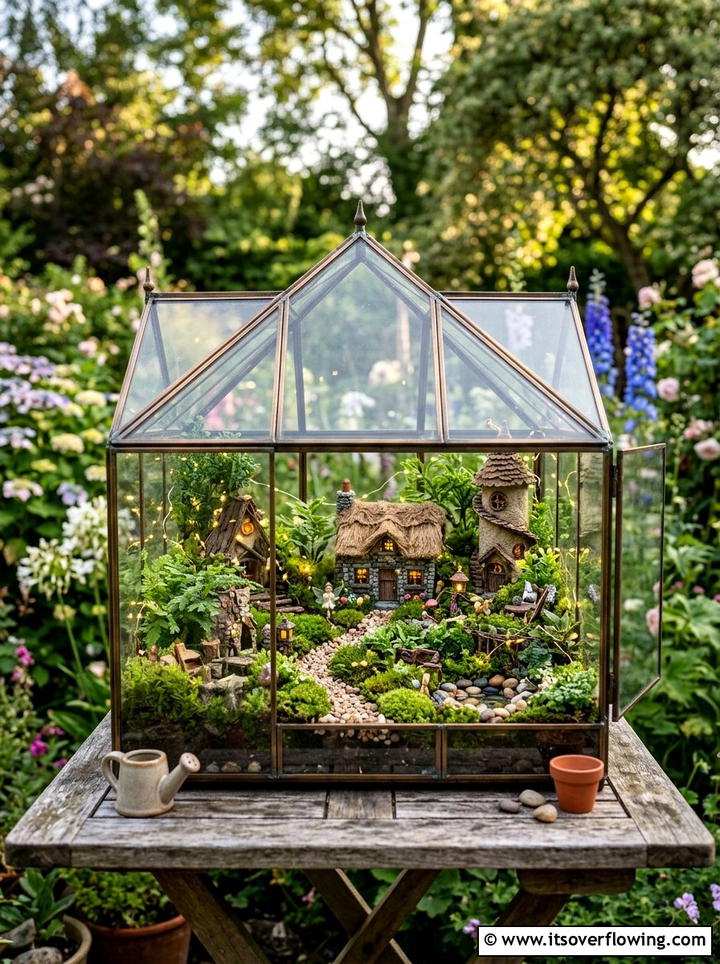 Greenhouse fairy garden - 25 creative garden ideas with greenhouse corners