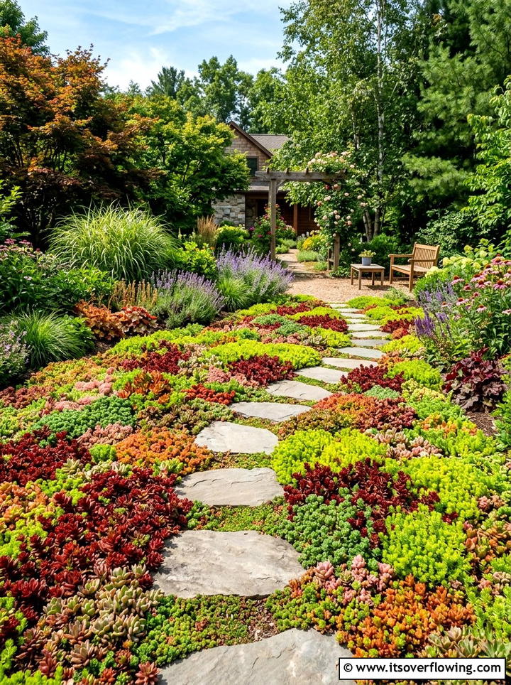 Ground Cover Succulents - 25 backyard ideas with succulents