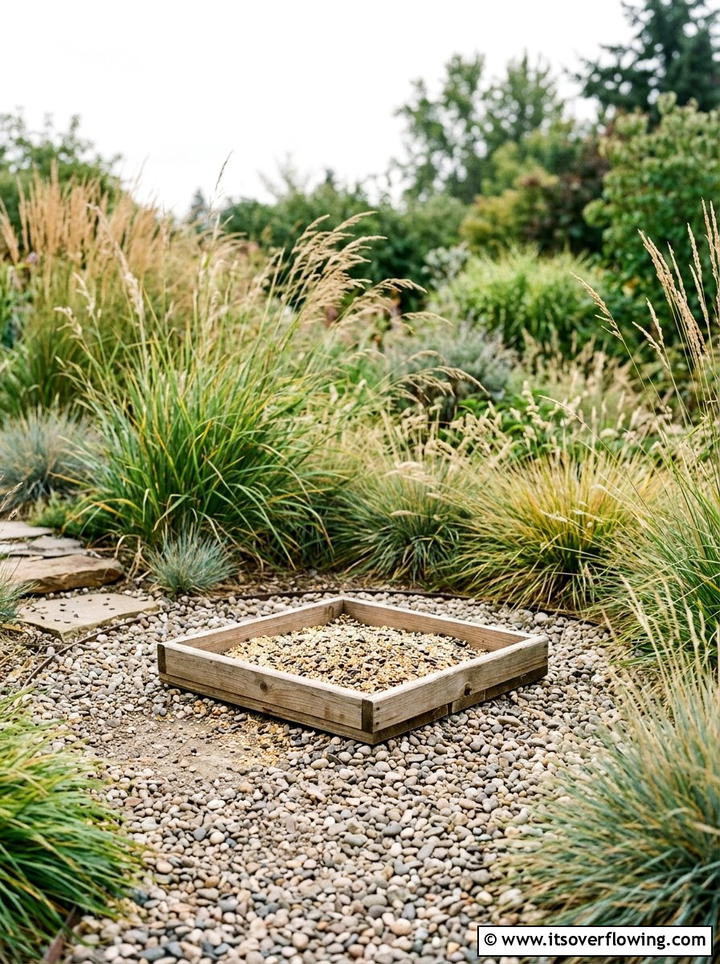 Ground bird feeder - 25 backyard ideas with bird garden