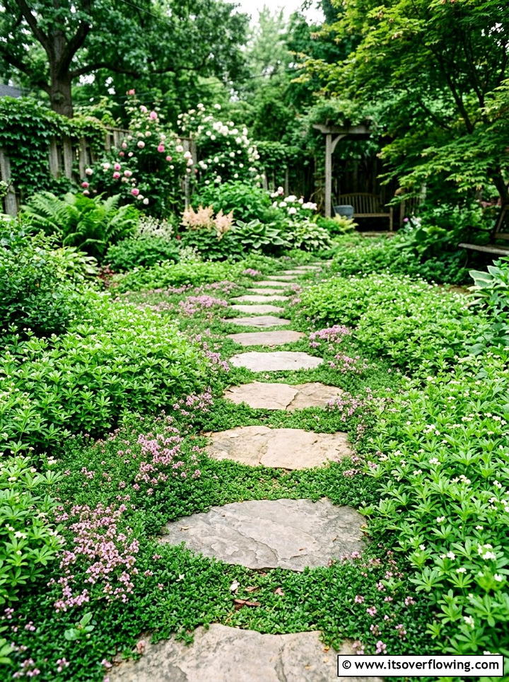 Groundcover Garden - 25 cheap garden ideas with perennials