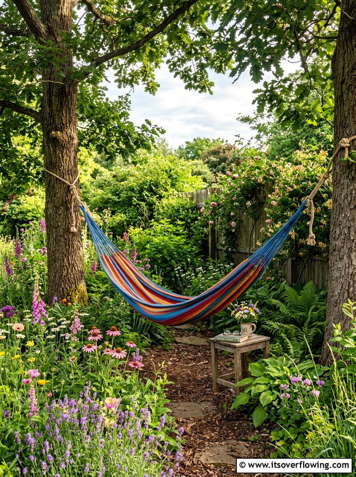Hammock Garden Corner - 25 garden design ideas with seating zones