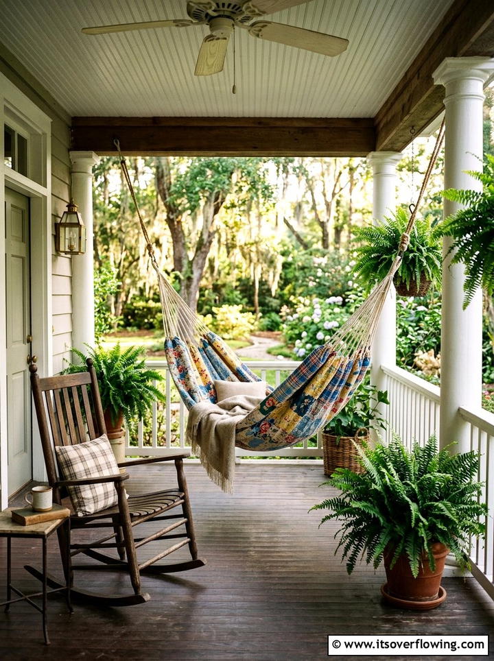 Hammock On Covered Porch - 25 garden decor ideas with hammocks