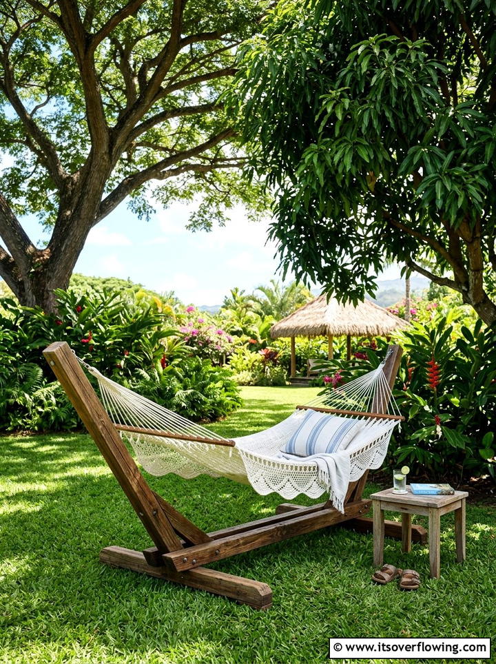 Hammock Stand - 25 backyard ideas for weekend projects
