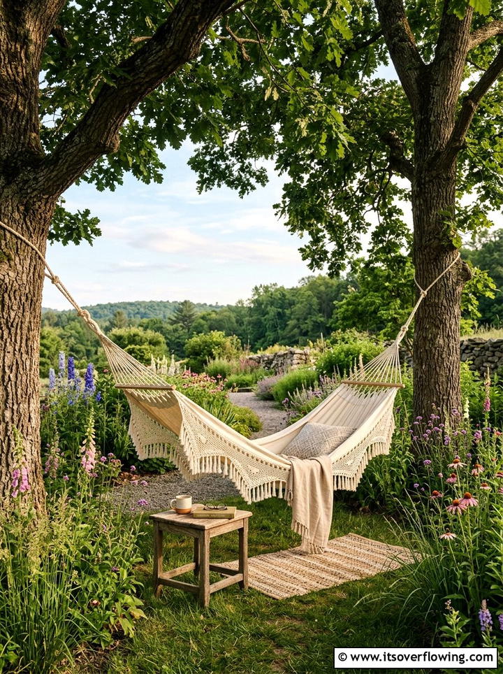 Hammock Under Trees - 25 garden ideas for peace and relaxation