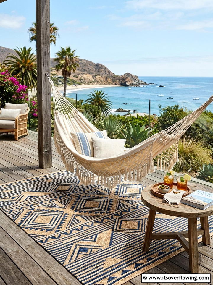 Hammock With Outdoor Rug - 25 garden decor ideas with hammocks