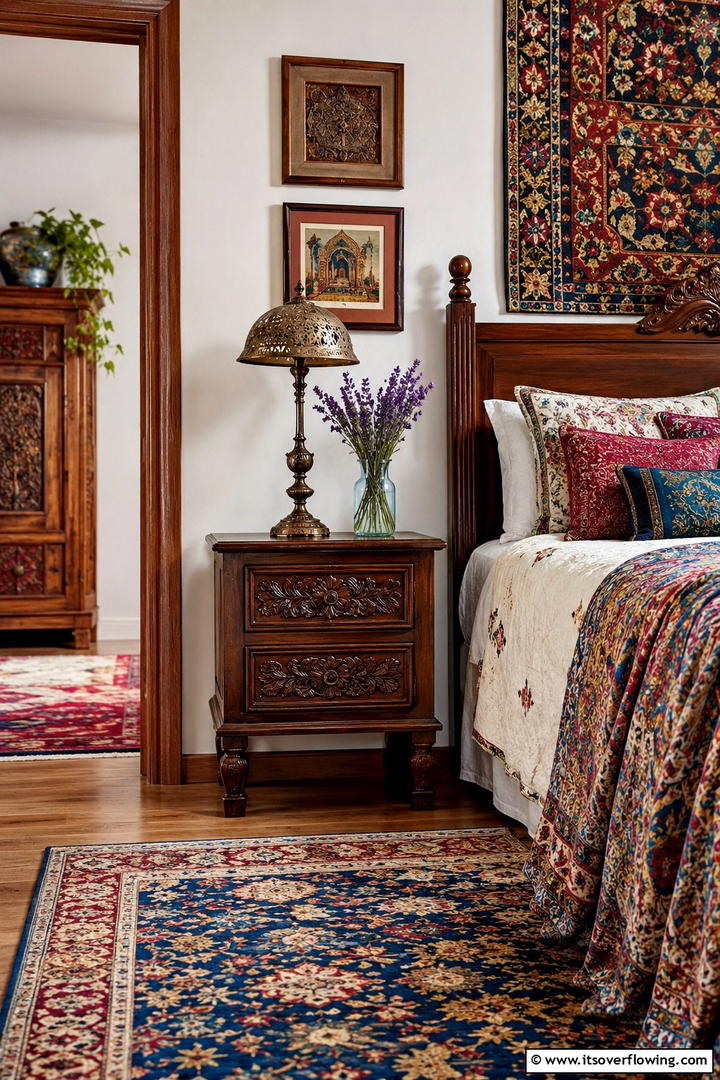 Handcrafted Artisan Nightstand - 30 Nightstand Decor Ideas to Enhance Your Bedroom Style