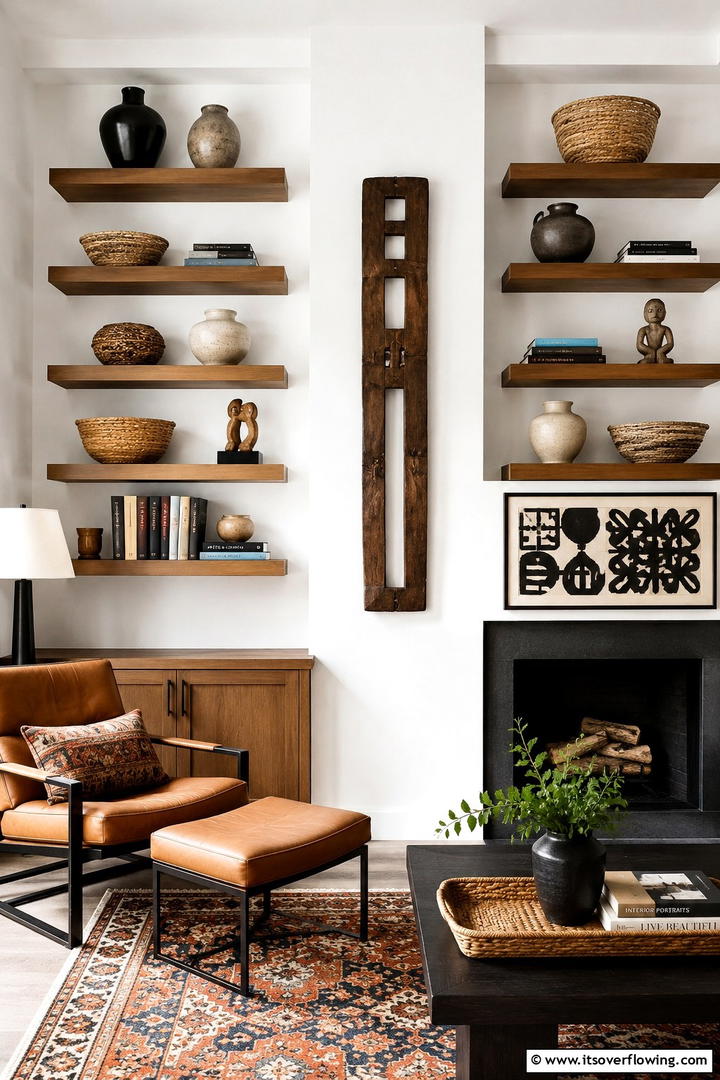 Handcrafted Decor Accents - 30 Rustic Interior Design Ideas for Cozy Living Spaces