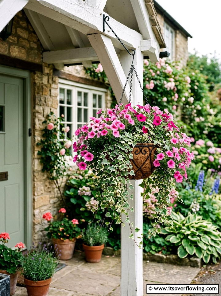 Hanging Basket - 25 small garden ideas for backyard