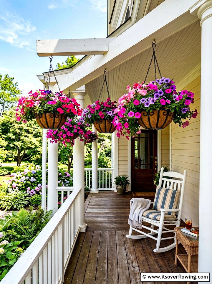 Hanging Baskets For Porch - 25 front porch ideas with planters
