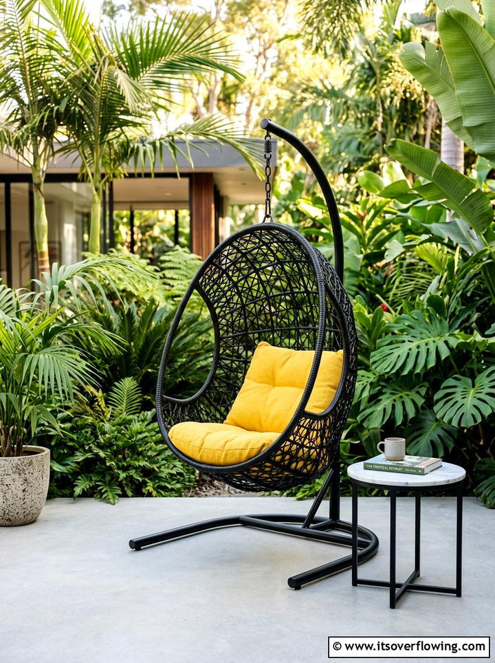 Hanging Egg Chair On Patio - 25 garden design ideas for reading nooks