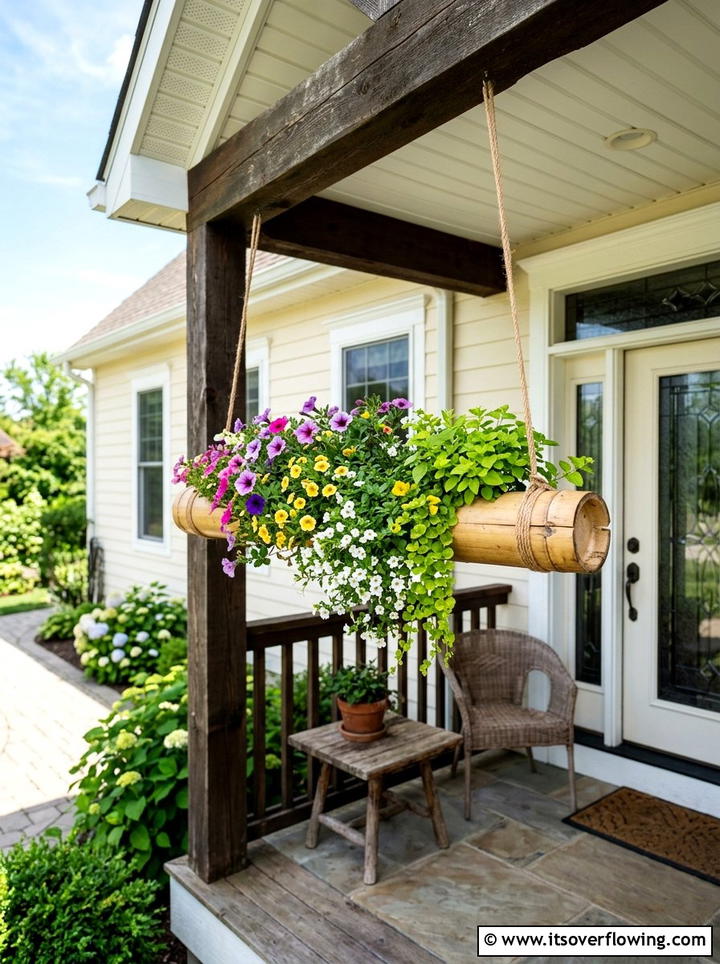 Hanging Flower Basket - 25 garden ideas on a budget