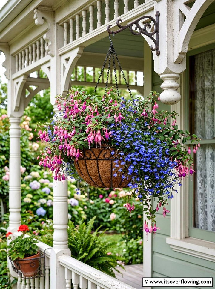 Hanging Flower Basket - 25 garden ideas with pots