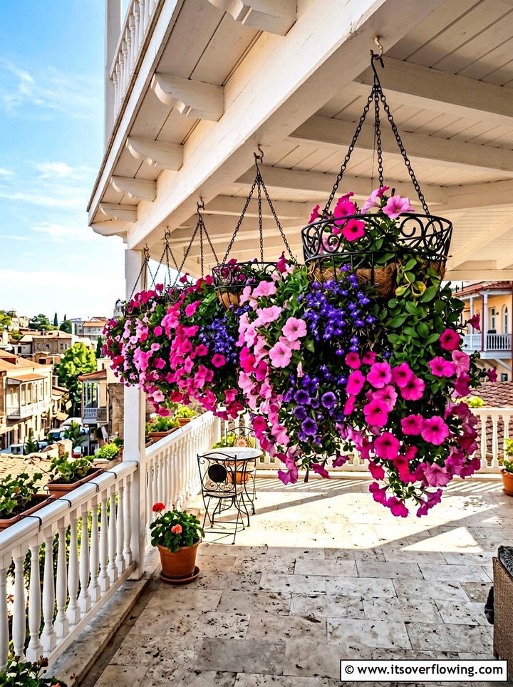 Hanging Flower Basket - 25 small garden ideas for urban homes