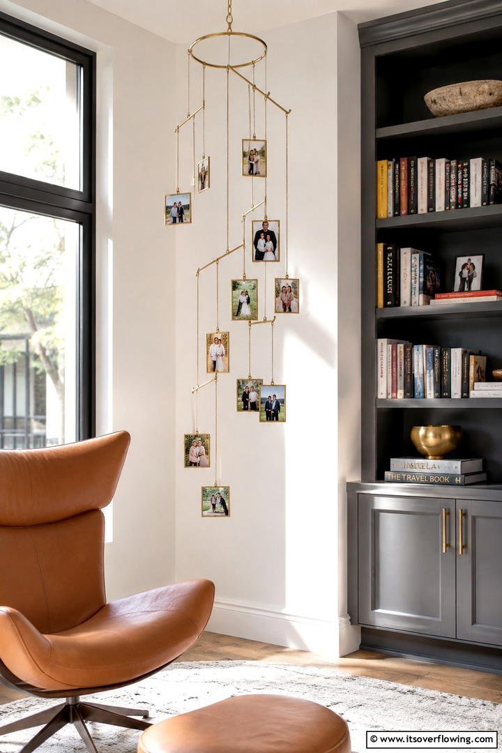 Hanging Photo Mobile - 30 Photo Display Ideas to Showcase Your Favorite Memories