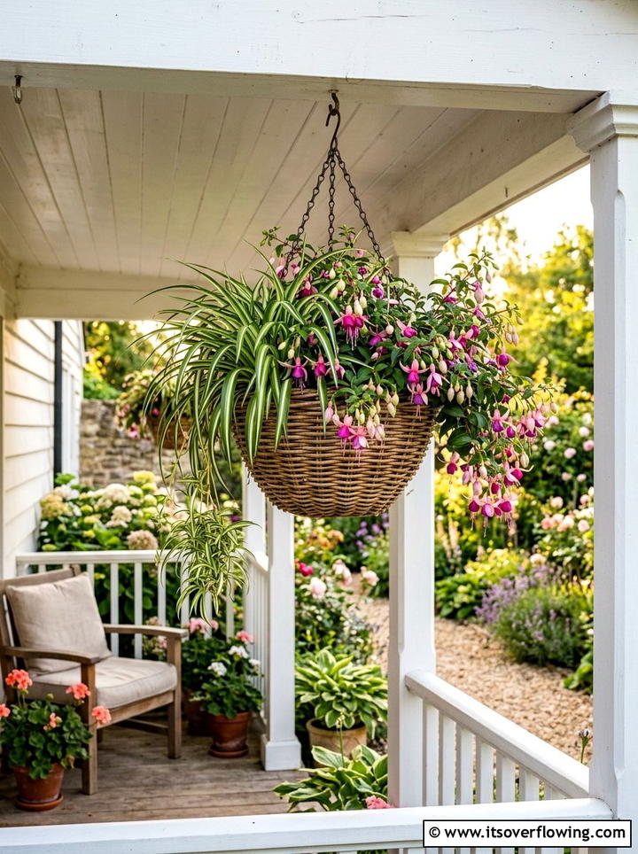 Hanging Plant Basket - 25 small garden ideas for renters